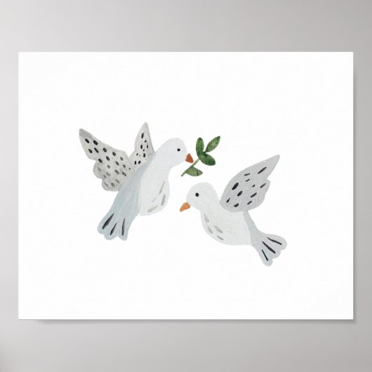 Turtle Doves Art Print (Voorkant)