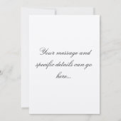 Turtle Doves & Deco Invitation Kaart (Achterkant)