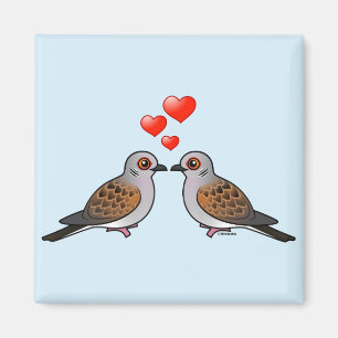 Turtle Doves in Love Magneet