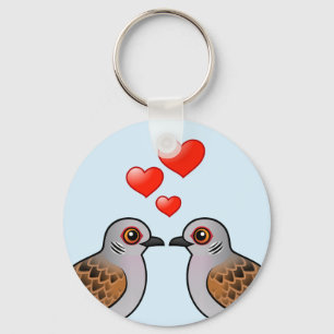 Turtle Doves in Love Sleutelhanger