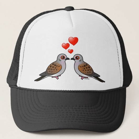 Turtle Doves in Love Trucker Pet (Voorkant)