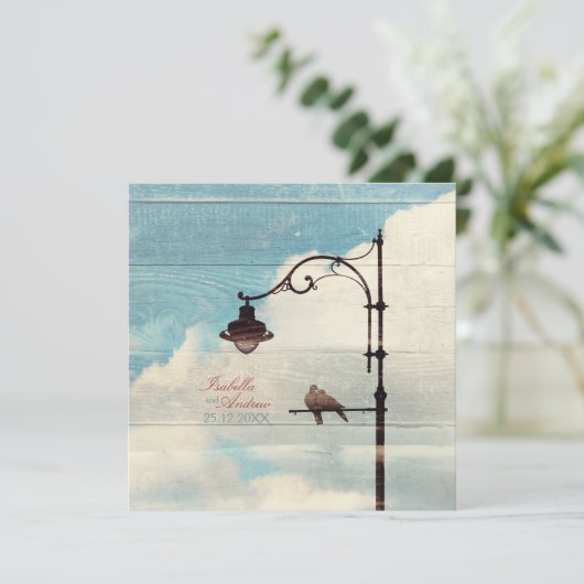 Turtle Doves - liefde en trouw Kaart (Staand voorkant)