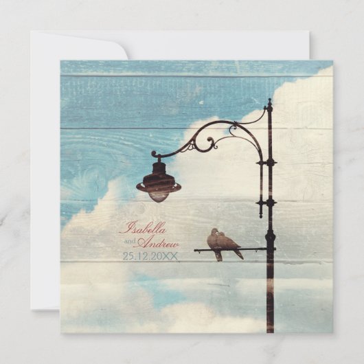 Turtle Doves - liefde en trouw Kaart (Voorkant)