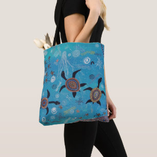 Turtle Dreaming Canvas tas
