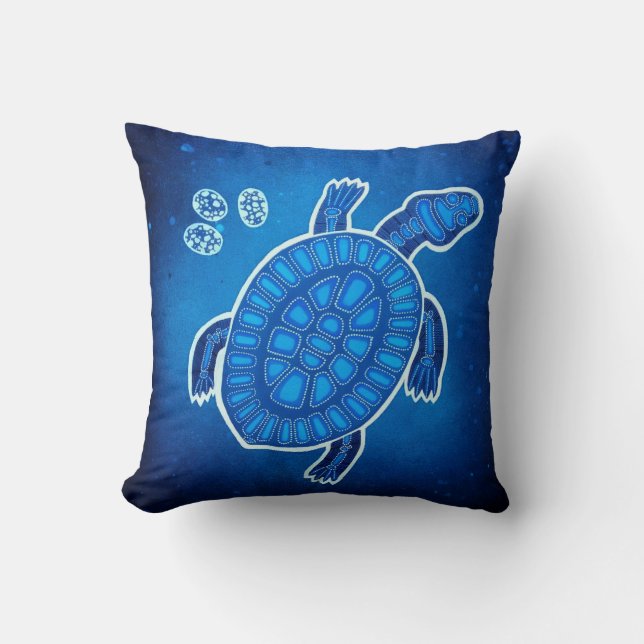 Turtle Dreaming Kussen (Voorkant)