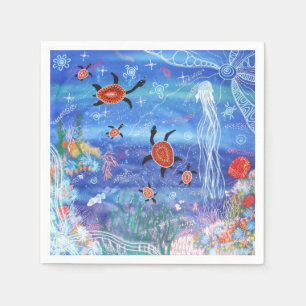 Turtle Dreaming Napkins Servet