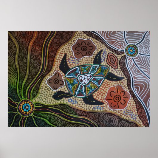 Turtle Dreaming Poster (Voorkant)