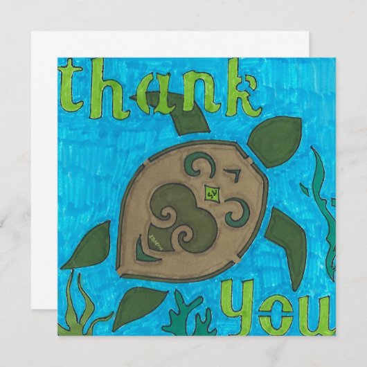 Turtle Dreams Bedankt (Voorkant / Achterkant)