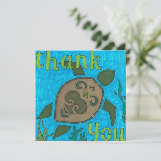 Turtle Dreams Bedankt (Staand voorkant)