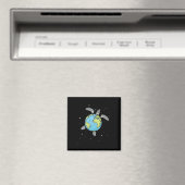 Turtle Earth Zee Turtle Earth Day Turtle Planet Magneet (Insitu (Vaatwasser))