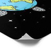 Turtle Earth Zee Turtle Earth Day Turtle Planet Poster (Hoek)