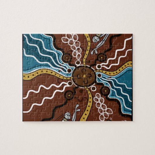 Turtle Egg Dreaming Dot Art Legpuzzel (Horizontaal)