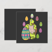 Turtle Egg Hunting Easter Day Cute Animal Boys Gir Kaart (Voorkant / Achterkant)