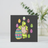 Turtle Egg Hunting Easter Day Cute Animal Boys Gir Kaart (Staand voorkant)