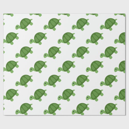 Turtle Emoji Cadeaupapier (Vlak)