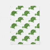 Turtle Emoji Fleece Deken (Voorkant)