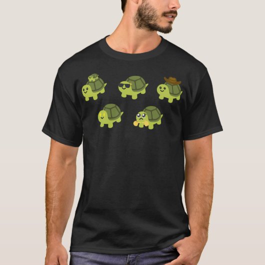 Turtle Emoji Meme Pack T-shirt (Voorkant)