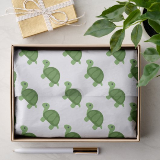 Turtle Emoji Tissuepapier (Geschenk)