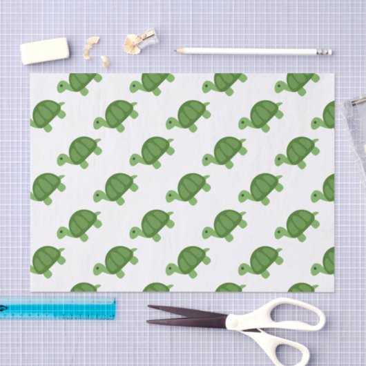 Turtle Emoji Tissuepapier (Craft)