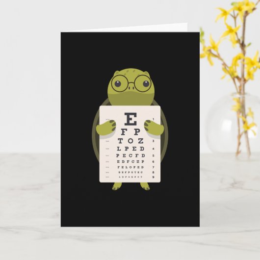 Turtle Eye Chart Kaart (Gele Bloem)