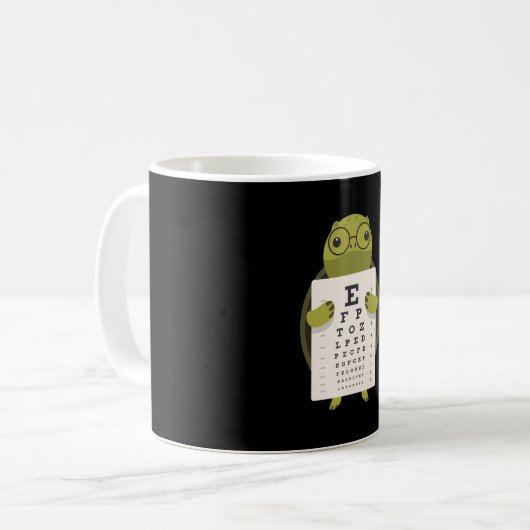 Turtle Eye Chart Koffiemok (Voorkant links)