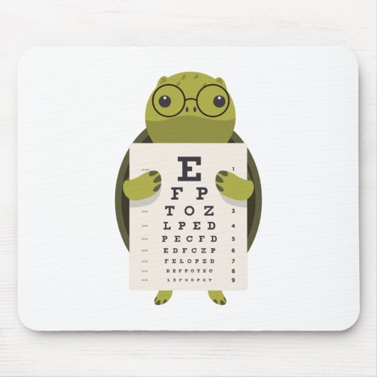 Turtle Eye Chart Muismat (Voorkant)