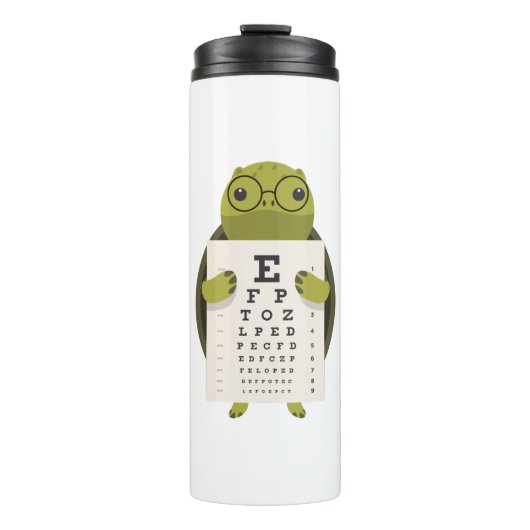 Turtle Eye Chart Thermosbeker (Voorkant)