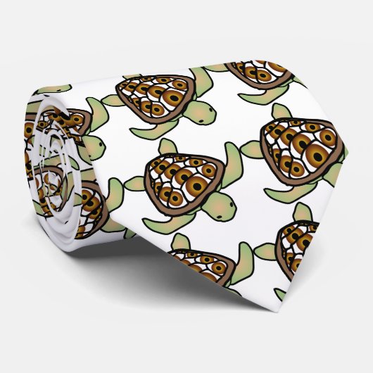 Turtle Eye-Stropdas Stropdas (Opgerold)