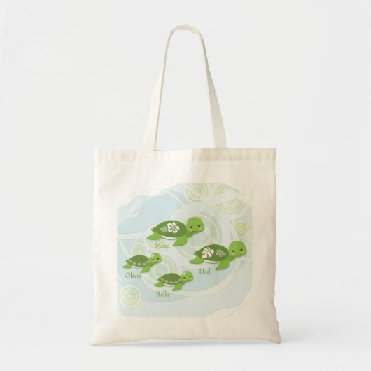 Turtle Family | CadeauCanvas tas (Voorkant)