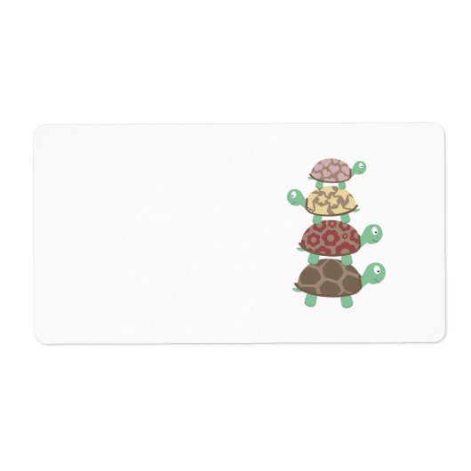 Turtle family etiket (Voorkant)
