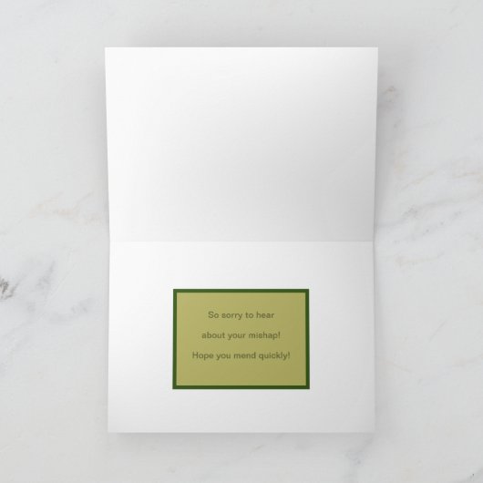 TURTLE FLIPPED ON BACK/SORRY ABOUT ONGEVALLEN KAART (Binnen)