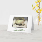 TURTLE FLIPPED ON BACK/SORRY ABOUT ONGEVALLEN KAART (Gele Bloem)