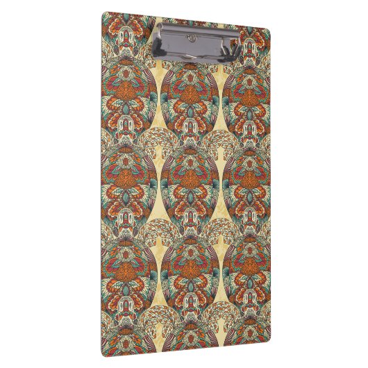 Turtle Floral Pattern Klembord (Rechts)