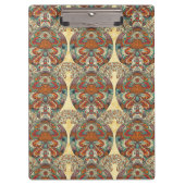 Turtle Floral Pattern Klembord (Voorkant)