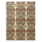 Turtle Floral Pattern Notitieboek (Voorkant)