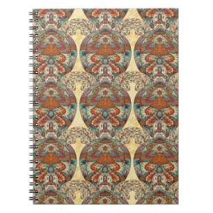 Turtle Floral Pattern Notitieboek