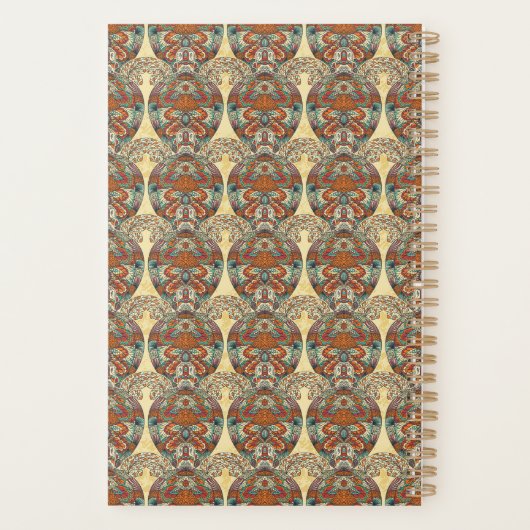 Turtle Floral Pattern Planner (Achterkant)