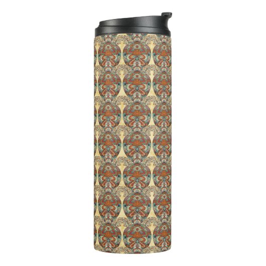Turtle Floral Pattern Thermosbeker (Gedraaid links)