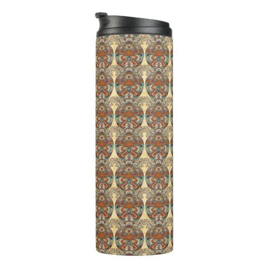 Turtle Floral Pattern Thermosbeker (Geroteerd rechts)