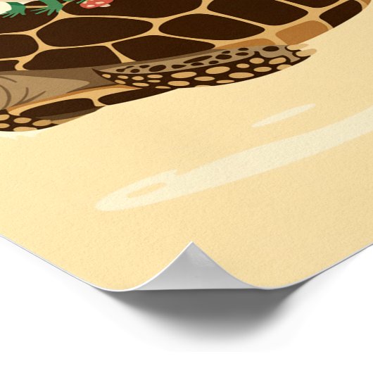 turtle forest-reis poster (Hoek)