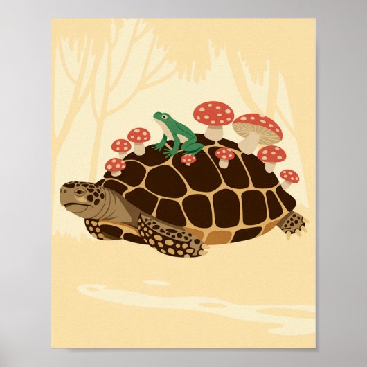 turtle forest-reis poster (Voorkant)