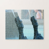 Turtle Fountain Montreal. Legpuzzel (Horizontaal)