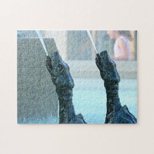 Turtle Fountain Montreal. Legpuzzel (Horizontaal)