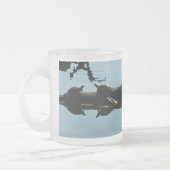 Turtle Friends Frosted Glass Mug Matglas Koffiemok (Links)