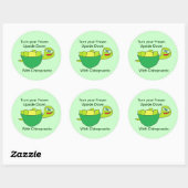 Turtle Fun Chiropractie Sticker (Vel)