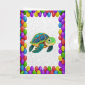 Turtle Gepersonaliseerde Leuke Groet Verjaardag Ka Kaart (Achterkant)