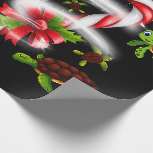 Turtle Gift | Kerstmis met Snoep Cadeaupapier (Hoek)