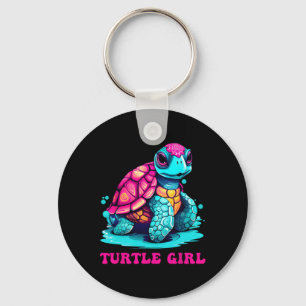 Turtle Girl Earth Day Outfit voor meisjes Turtle Sleutelhanger