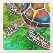Turtle Glass Onderzetter Glazen Onderzetter (Voorkant)