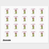 Turtle Golf Princess Ronde Sticker (Vel)